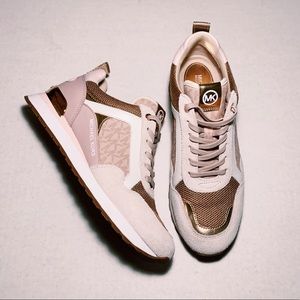 Michael Kors blush pink logo shoes
